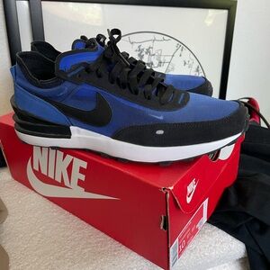 Nike Waffle 1 Men's Blue and Black Sneakers